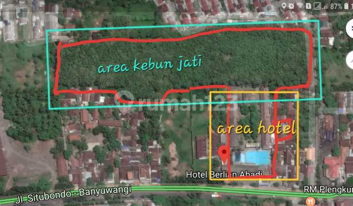Jual Hotel Aktif di Banyuwangi. [Ptrw]