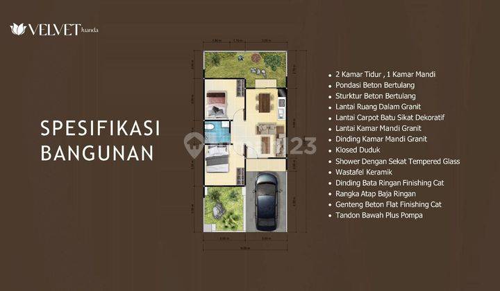 Jual Rumah 400 Jtan  SHM Baru di Banjarsari , Buduran Sidoarjo  2