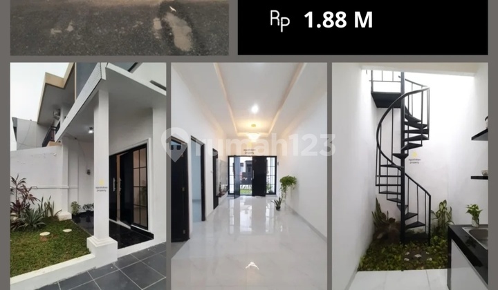 Rumah 1 Lantai Cantik di Griya Loka Termurah Tanah Besar Ada Taman