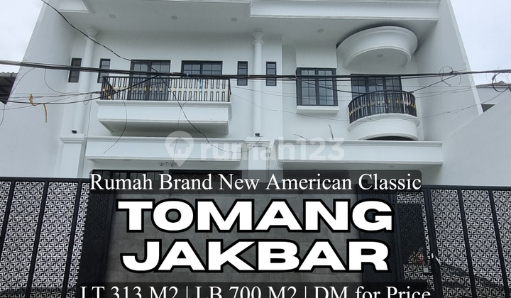 Rumah di Tomang Jakarta Barat Brand New 3 Lantai