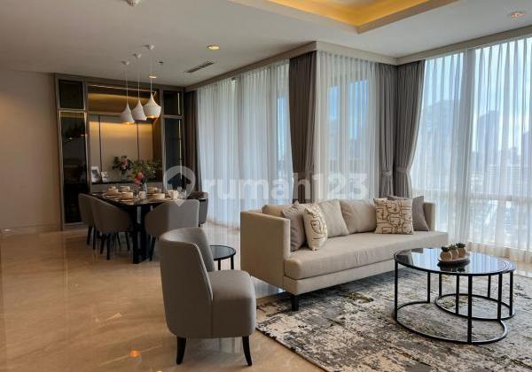 Sewa Apartemen The Elements Kuningan Type 3 Kamar Tidur Modern Funised Luas Besar  1