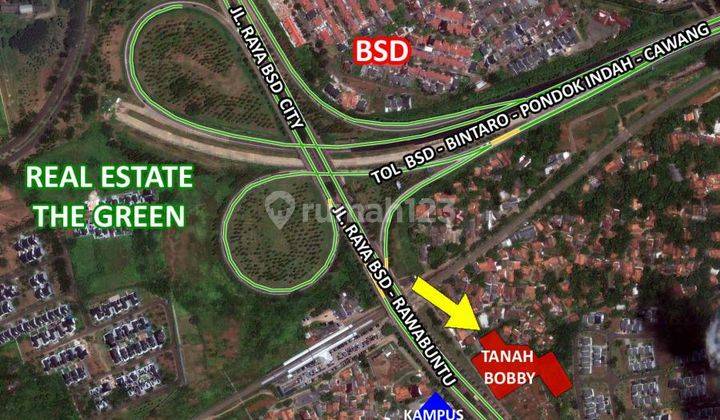 Tanah 6.400 m² Lokasi strategis dekat Stasiun Rawabuntu BSD 1