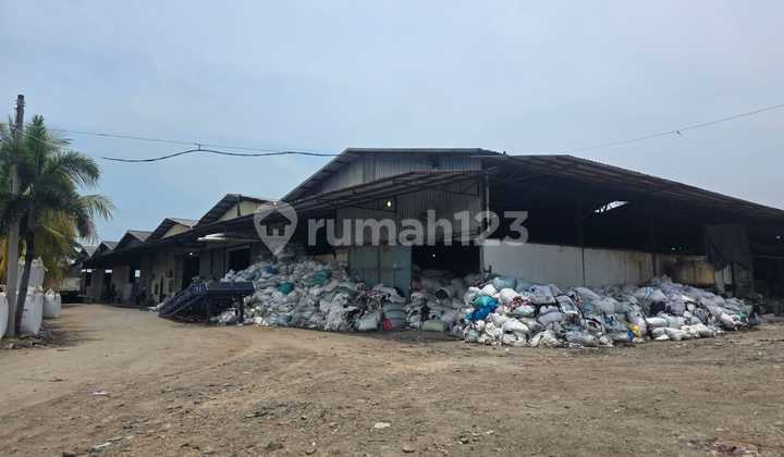 Dijual Cepat Tanah + Gudang  Ada Mess Karyawan di Karang Anyar Kemiri, Tangerang