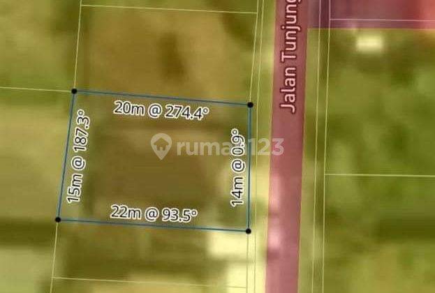 For Sale Small Commercial Land on Main Street Tunjung 1 Persada Kerobokan Bali 1