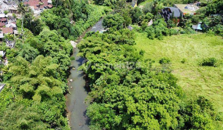 Land for sale in Ubud Los Sungai Behind the Sthala Hotel, suitable for a villa, accommodation zone, 5 meter road access. 2