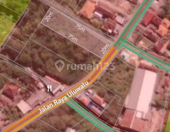 Land for sale at the edge of Utama Utama Street, Pecatu 1