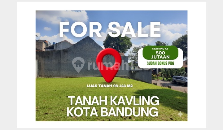 Dijual Tanah Premium Dalam Komplek Kota Bandung - Legalitas Lengkap (Shm & Pbg)
