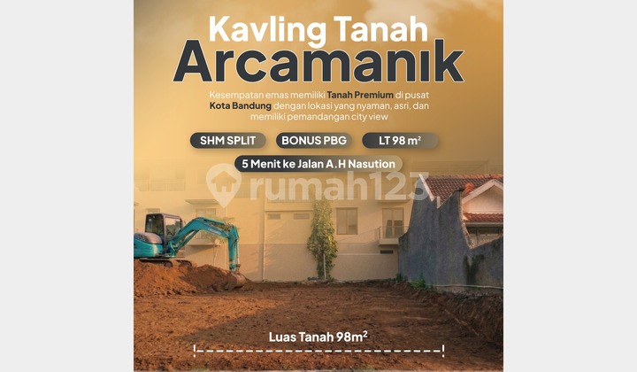 Tanah Kavling Dalam Perumahan Arcamanik Hadap Selatan Tanah Kavling Dalam Perumahan Arcamanik Hadap Selatan