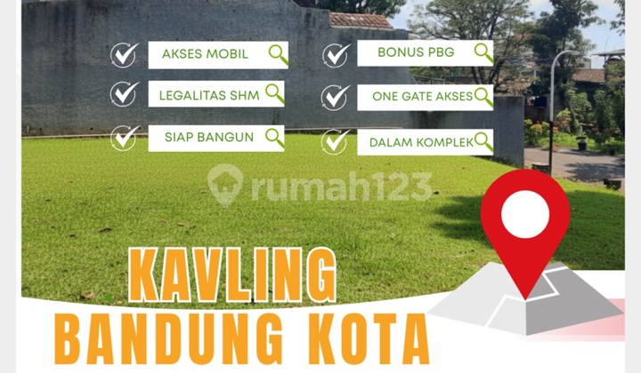 Tanah Dalam Komplek Kota Bandung - Siap Bangun + Bonus PBG, 6 Menit ke Jl. Ah Nasution!