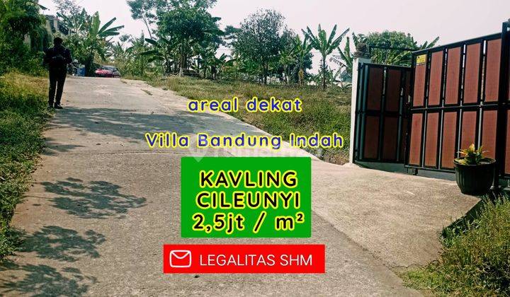 Tanah Cileunyi Dekat Villa Bandung Indah, Sertipikat SHM 1