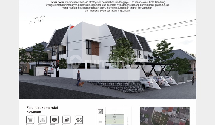 Jual Rumah Elevia Homes Kota Bandung - Panorama Pegunungan, Komplek Tenang & Asri