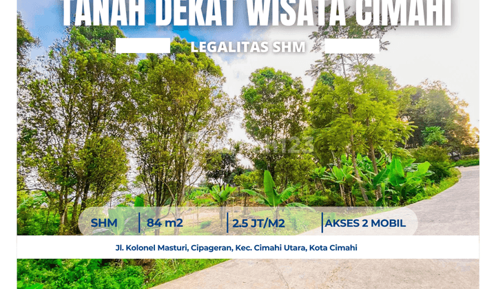 Dijual Tanah Cimahi 2.5 Juta m2 Dekat Wisata Alam Cimahi 1