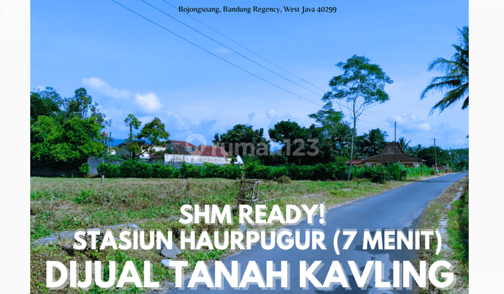 Dijual Tanah SHM Lokasi Rancaekek Stasiun Haurpugur 7 Menit  1