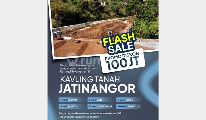 Promo Diskon 100 Juta Kavling Dekat Kampus Unpad Promo Diskon 100 Juta Kavling Dekat Kampus Unpad