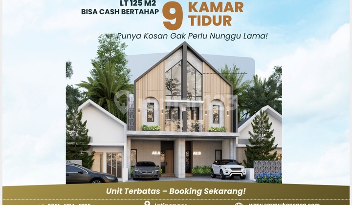 Dijual Rumah Kost Eksklusif Full Furnished - Pinggir Jalan, 4 Menit ke Unpad, Hanya 2 Unit