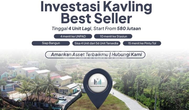 Buru Sekarang! Tanah Strategis Jatinangor Cocok Kosan, Sisa 3 Unit Lagi