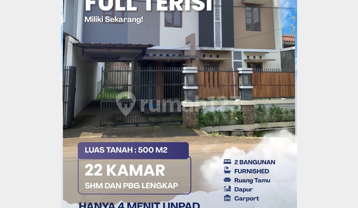 For Sale: Boarding House by Jatinangor Road - Fully Occupied, 3 Minutes to Unpad! For Sale: Boarding House by Jatinangor Road - Fully Occupied, 3 Minutes to Unpad!