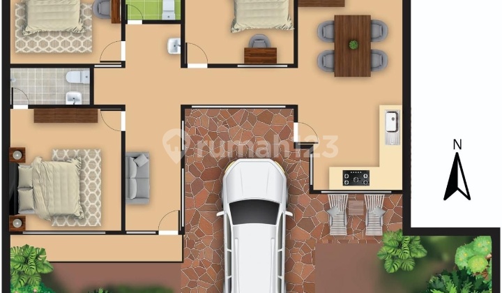 Termurah di Kelasnyadi Jual Rumah Lokasi Kerta Raharja Sidakarya Denpasar Selatan