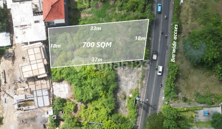 Hot List Top Urgent Cheapest in Class Land for Sale Prime Location on Uluwatu Raya Main Road Jimbaran South Kuta