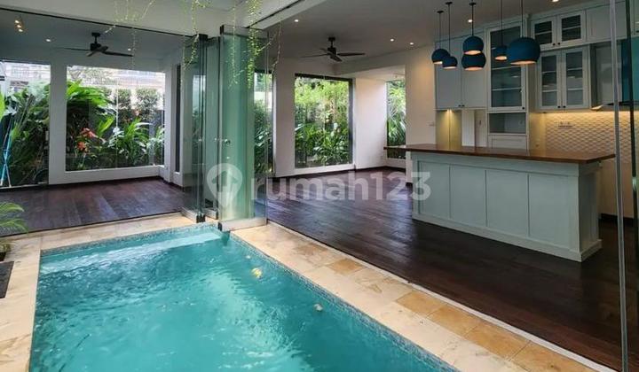 Brand New Tropical Resort House Kemang - 3 Floors + Rooftop | Private Pool | Land Area 210 m²