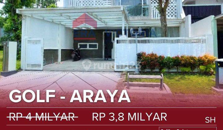 Rumah Semi Furnish 2 Lantai Di Area Perumahan Elit Araya 1