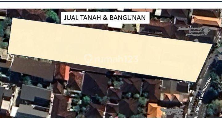 TOP DEAL DI JUAL TANAH BONUS BANGUNAN LOKASI DANAU TAMBLINGAN SANUR DENPASAR SELATAN 
 1