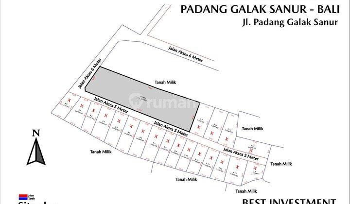 TOP DEAL FOR LAND FOR SALE IN PADANGGALAK LOCATION, EAST DENPASAR