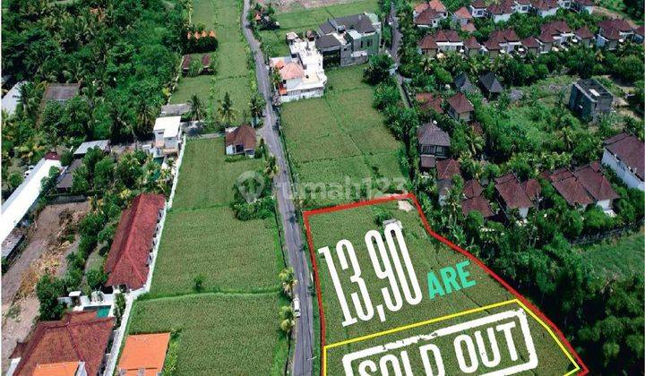 DEFINITELY A DEAL FOR SALE OF ROADSIDE LAND IN THE KERAMAS GIANYAR LOCATION 
 2