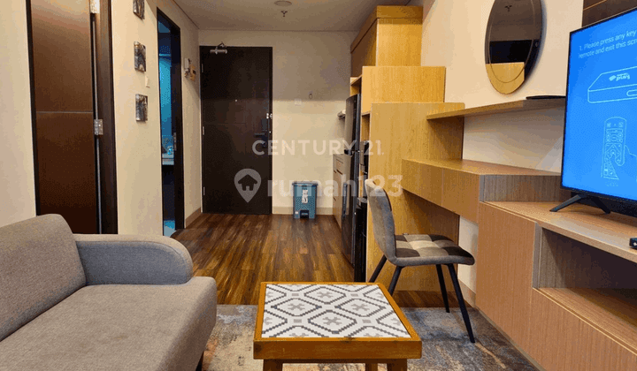 ruang tamu patraland amarta apartemen 1br full