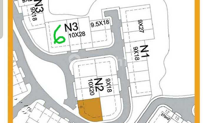 Ready-to-Build Plot Land 533 sqm, Great Hook Position, Next to Park - Delatinos BSD City