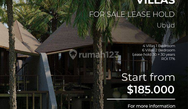 For sale leasehold junngle flower Villa ubud HS 1