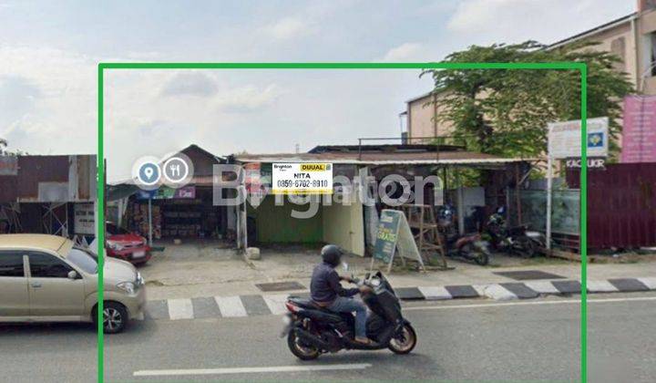 TANAH LUAS 5000 m2 DAN BANGUNAN DI PINGGIR JALAN