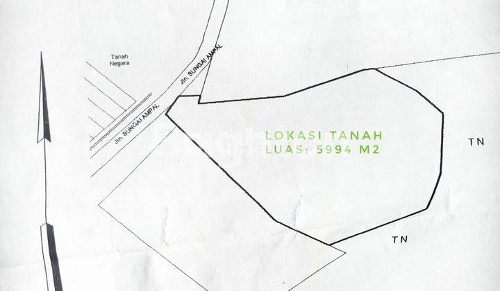 TANAH LUAS 5000 m2 DAN BANGUNAN DI PINGGIR JALAN 2