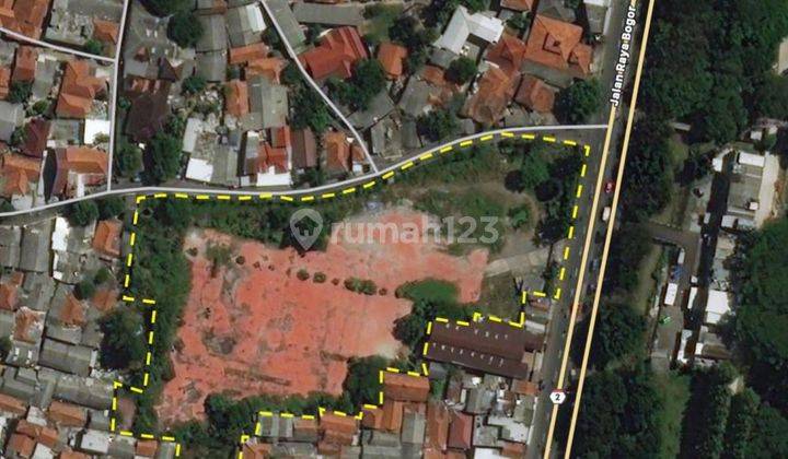 Tanah Luas 11,881 M2 Shgb Lokasi Strategis di Jalan Raya Bogor 2