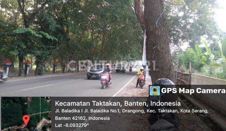 Tanah Jalan Raya Cilegon Serang Dekat Griya Baladika Asri 1