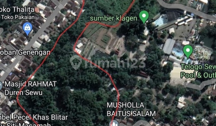 Murah Tanah Komersil Area Wisata Pandaan Duren Sewu