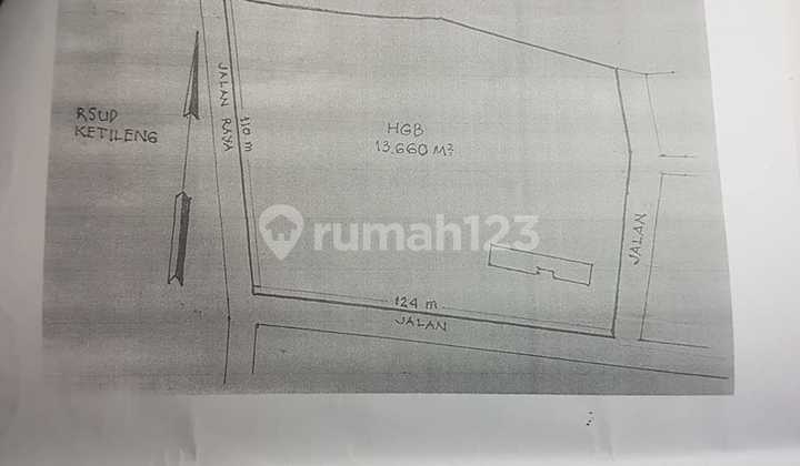 Dijual Tanah Luas Murah Sebrangan Dengan Rsud Wongsonegoro 1