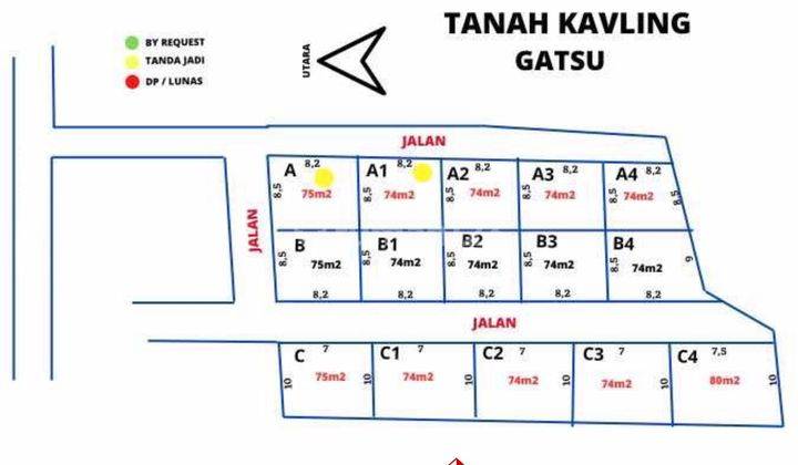  Dijual Tanah Kavling Murah Siap Bangun Dengan Harga Terjangkau Diarea Tonja, Gatsu Denpasar. 1