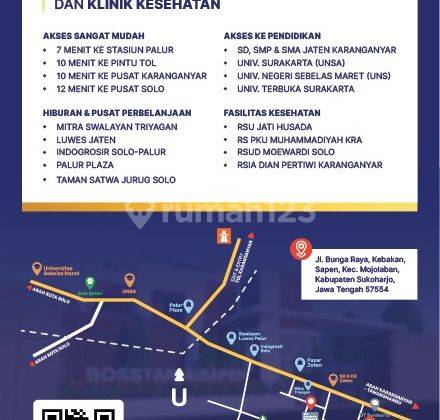 Rumah Cluster Ternyaman Dekat Kota Solo 7 Menit Ke UNS 2