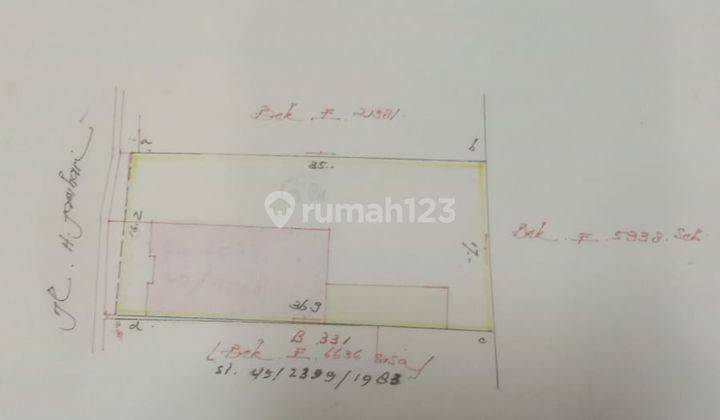 Dijual cepat kavling di Angke Indah, Tombora , Jakarta Barat  2