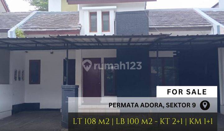 Dijual Rumah Salam Cluster Adora Permata Bintaro Sektor 9 1