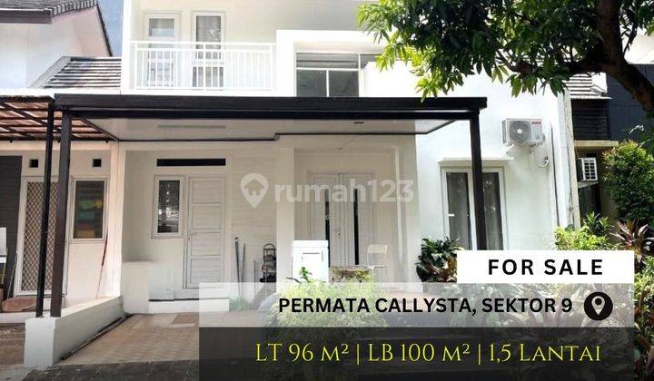 Di Jual Rumah Modern Minimalis Siap Huni Di Permata Depan Taman, Bintaro Sektor 9 1