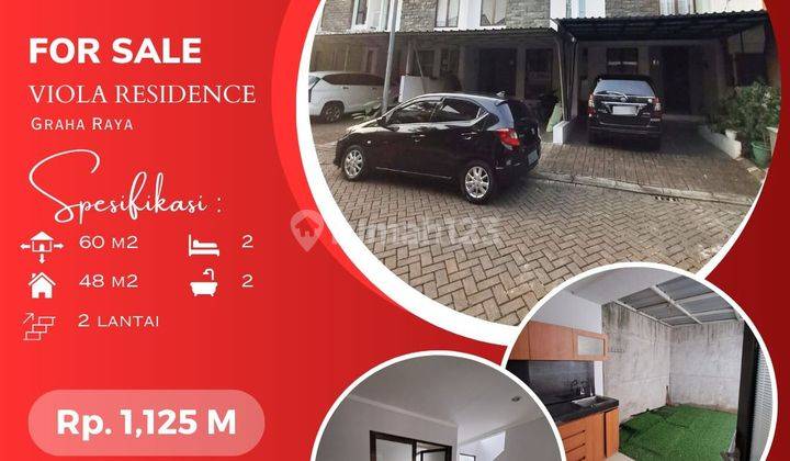 Dijual Rumah Siap Huni Dekat Club House Di Viola Residence Graha Bintaro 1