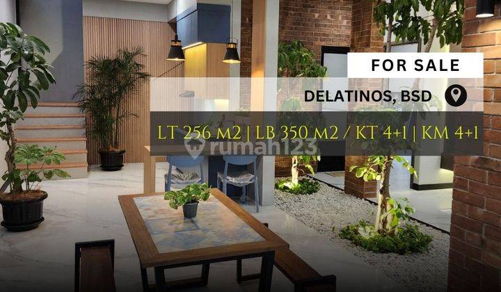 Dijual Rumah Mewah Siap Huni Posisi Hook Di Komplek Delarinos Bsd 1