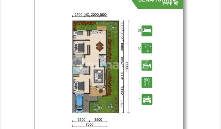 Cluster Citrine Type 90/188 2