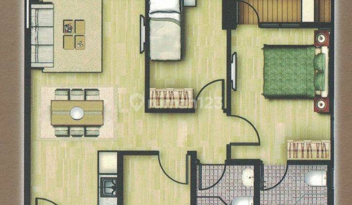 Hot Price New 3br Unit Aspen Residences Near Mrt In Fatmawati 2