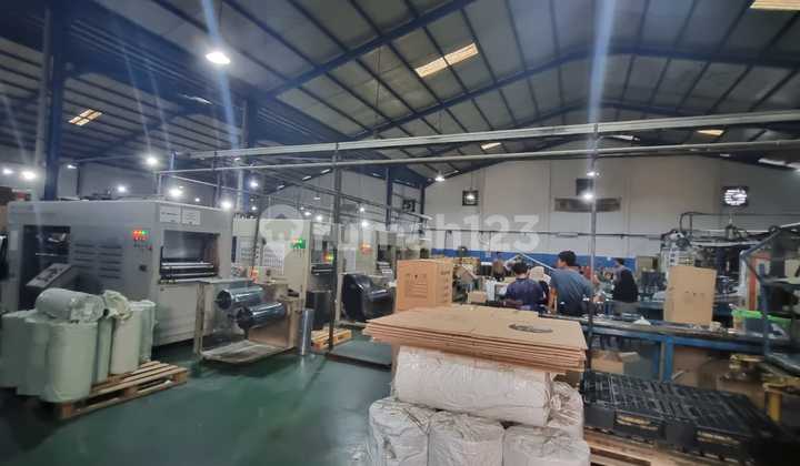 For Sale: Nice Factory Warehouse Ready to Occupy, Area 2300 M2, Delta Silicon Industrial Area, Lippo Cikarang, Bekasi.