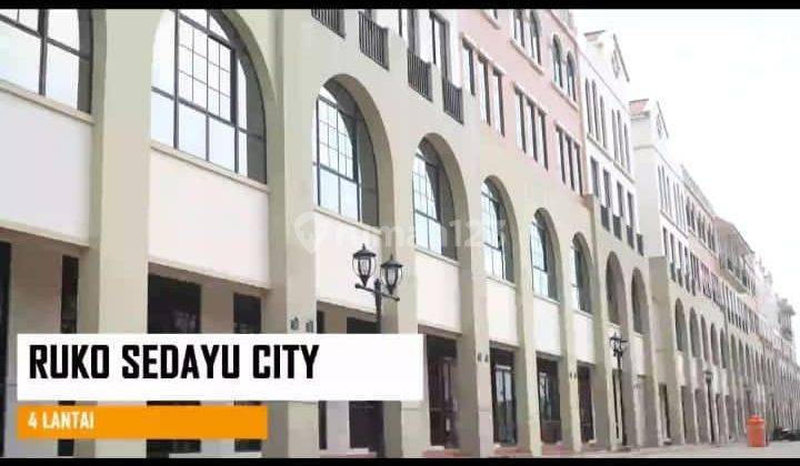 Disewakan Ruko Murah 4lantai strategis di Sedayu City Kelapa Gading 1