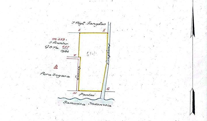 SURE DEAL FOR SALE LAND WITH LOSS BEACH VIEW SEA LOCATION MANGGIS SENGKIDU KARANGASEM 2