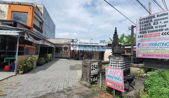 SURE DEAL FOR SALE LAND BONUS BUILDING SIDE OF MAIN STREET LOCATION HAYAM WURUK DENPASAR TIMUR  1